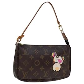 Louis Vuitton-LOUIS VUITTON Monogram Panda Pochette Accessoires Pochette M51981 LV Auth yk12396-Monogramme