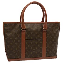 Louis Vuitton-LOUIS VUITTON Monogram Sac Weekend PM Tote Bag Vintage M42425 LV Auth 73806-Monogramme