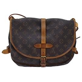 Louis Vuitton-LOUIS VUITTON Monogram Saumur 30 Shoulder Bag M42256 LV Auth ar11831-Monogram