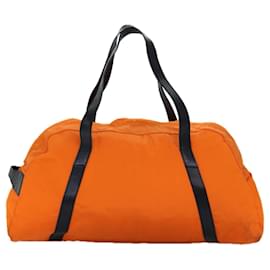 Gucci-GUCCI Boston Sac Toile Orange 012 0408 3754 Auth 73605-Orange