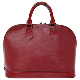 Louis Vuitton-LOUIS VUITTON Sac à main Epi Alma Rouge castillan M52147 Auth LV 73569-Autre