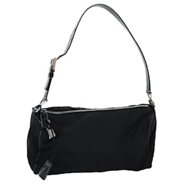 Prada-PRADA Shoulder Bag Nylon Black Auth am6210-Black