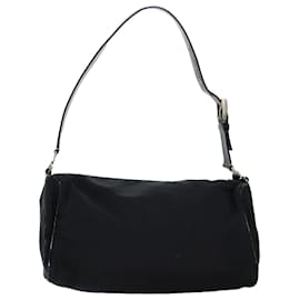 Prada-PRADA Shoulder Bag Nylon Black Auth am6210-Black