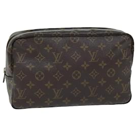 Louis Vuitton-LOUIS VUITTON Monogram Trousse Toilette 28 Pochette M47522 LV Auth am6203-Monogramme