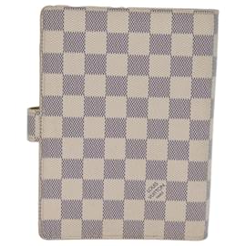 Louis Vuitton-LOUIS VUITTON Damier Azur Agenda MM Day Planner Couverture R20707 LV Auth 73641-Autre