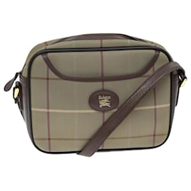 Autre Marque-Burberrys Nova Check Shoulder Bag Canvas Beige Auth yk12298-Beige