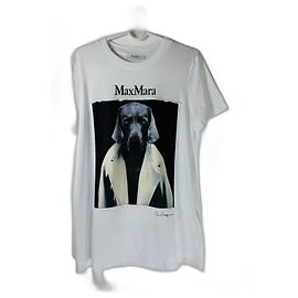 Camiseta Max Mara de jersey de algodão estampada Multicor