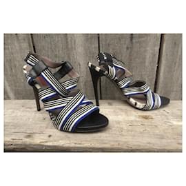 Missoni-Sandales-Noir,Bleu