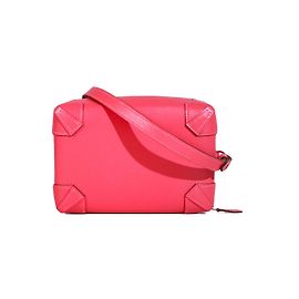 HERMÈS - Clutch Maxibox de Hermès en cuero liso Rosa Labial Rosa