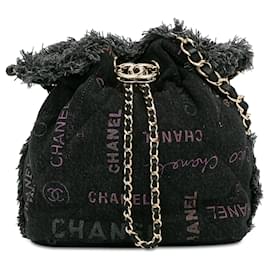 Chanel-CHANEL Sacs à mainDenim - Jeans-Noir