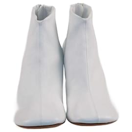 Céline-Celine White Ankle Boots-White