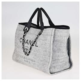 Chanel-Grand cabas Deauville Shopper gris Chanel-Gris