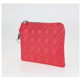 Christian Dior-Pochette Panarea Cannage rouge Dior-Rouge