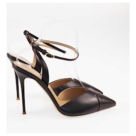 Autre Marque-Giuseppe Zanotti Dunkelbraune Slingback-Pumps-Braun