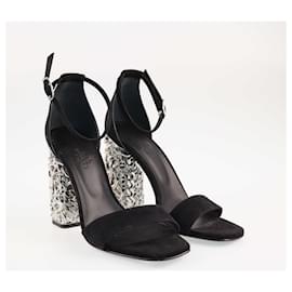 Hermès-Hermes Black Glam Sandals-Black
