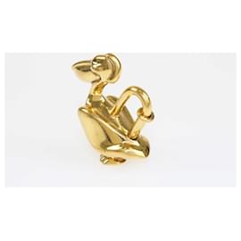 Hermès-Ciondolo a forma di lucchetto Hermes Pellicano Cadena-D'oro