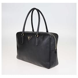 Prada-Prada Black Saffiano Satchel-Black