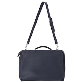 Fendi-Fendi Large Peekaboo in Navy Blue leather -Blue,Navy blue