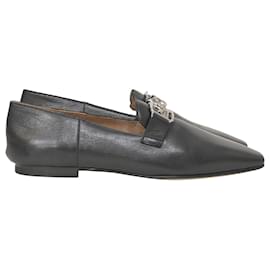 Hermès-Hermès Time Loafers in Black Leather-Black