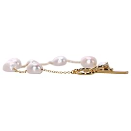 Cult Gaia-Bracelet de Cheville Cult Gaia Atum en Perles Blanches-Blanc