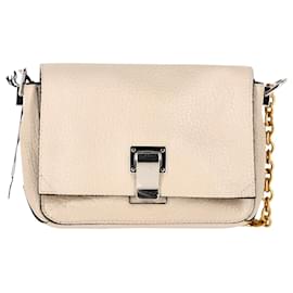 Proenza Schouler-Borsa a tracolla Courier Pebbled piccola Proenza Schouler in pelle bianca-Bianco