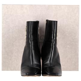 Jimmy Choo-Bota Jimmy Choo Minori 85 em couro de bezerro preto-Preto