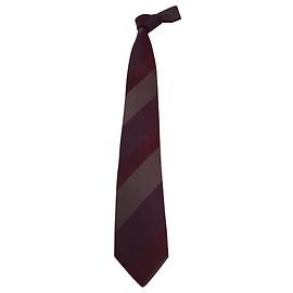 Gucci Asymmetrical Stripes Tie in Burgundy Red Silk Red