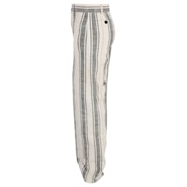 Dior-Christian Dior Pin Stripe Pants in Ivory Cotton -White