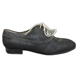 Paraboot Richelieu light grey leather lace ups Grey