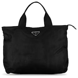 Prada-Prada Black Tessuto Satchel-Black