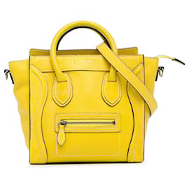 Céline-Sac cabas Celine Nano jaune-Jaune