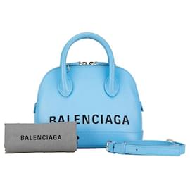 Balenciaga-Balenciaga Cuir Ville Top Handle XXS Sac à main en cuir 550646 en excellent état-Autre