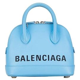 Balenciaga-Balenciaga Cuir Ville Top Handle XXS Sac à main en cuir 550646 en excellent état-Autre