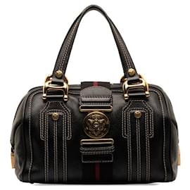 Gucci-Gucci Leder Hysteria Boston Bag Leder Reisetasche 186235 in gutem Zustand-Andere