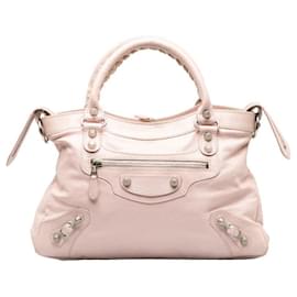 Balenciaga-Balenciaga Leather City Classic Studs Bag  Leather Handbag 285434.0 in Good condition-Other