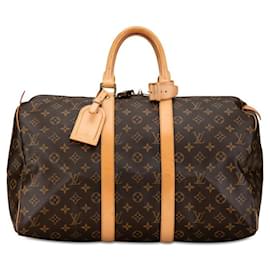 Louis Vuitton-Louis Vuitton Keepall 45 Canvas Reisetasche M41428 in gutem Zustand-Andere