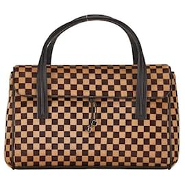 Louis Vuitton-Louis Vuitton Damier Sauvage Lion Leather Handbag M92131 in Good condition-Other