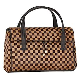 Louis Vuitton-Louis Vuitton Damier Sauvage Lion Leather Handbag M92131 in Good condition-Other