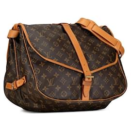 Louis Vuitton-Louis Vuitton Saumur 35 Canvas Crossbody Bag M42254 in Good condition-Other