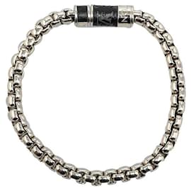 Louis Vuitton-Louis Vuitton Monogram Chain Bracelet Pulseira de metal M63107 em bom estado-Outro
