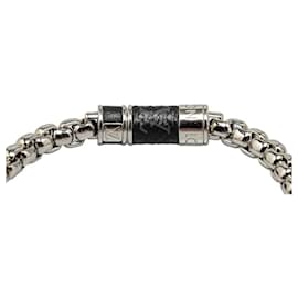 Louis Vuitton-Louis Vuitton Monogram Chain Bracelet Pulseira de metal M63107 em bom estado-Outro