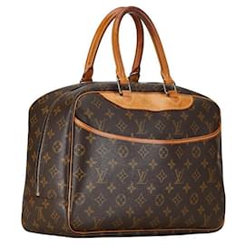 Louis Vuitton-Bolsa de lona Louis Vuitton Deauville M47270 em bom estado-Outro