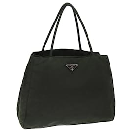 Prada-PRADA Sac à main Nylon Vert Auth ar11850-Vert