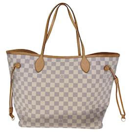 Louis Vuitton-Borsa tote LOUIS VUITTON Damier Azur Neverfull MM N41605 LV Auth am6086-Altro