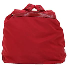 Prada-PRADA Zaino Nylon Rosso Auth 73874-Rosso