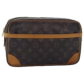 Louis Vuitton-LOUIS VUITTON Monogramma Compiegne 28 Pochette M51845 LV Auth 73464-Monogramma