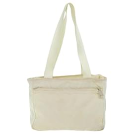 Prada-PRADA Shoulder Bag Nylon Cream Auth 73885-Cream