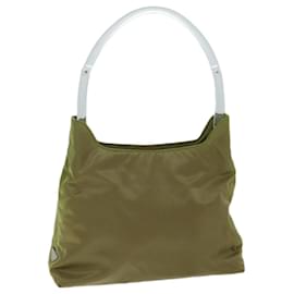 Prada-PRADA Shoulder Bag Nylon Khaki Auth 73883-Khaki
