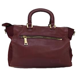 Prada-PRADA Borsa a mano in pelle 2 vie rossa Auth th4865-Rosso