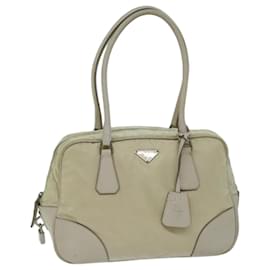 Prada-PRADA Borsa A Spalla Nylon Beige Auth am6097-Beige